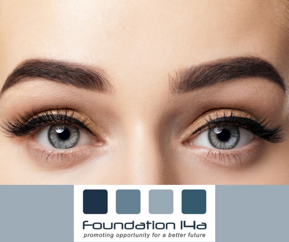 BrowTex Course - Close up of pretty eyebrows and Eyes