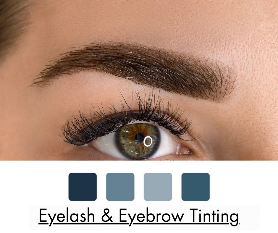 Beauty Courses - Close up of eye and eyebrow both darkly tinted