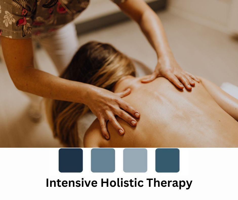 Holistic Beauty Therapy Courses A lady is lying on her front receiving a back massage.